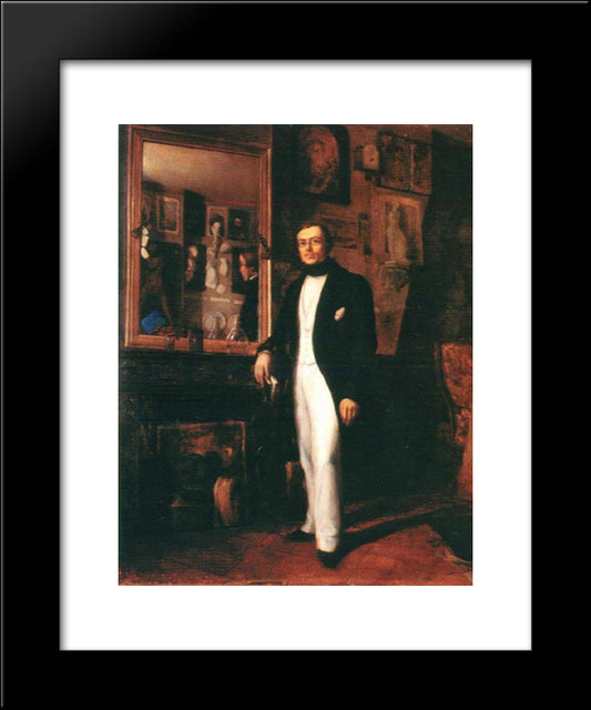 Doctorul Grunau 20x24 Black Modern Wood Framed Art Print Poster by Rosenthal, Constantin Daniel