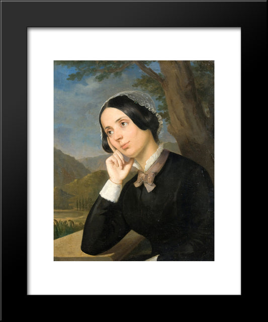 Maria Rosetti 20x24 Black Modern Wood Framed Art Print Poster by Rosenthal, Constantin Daniel