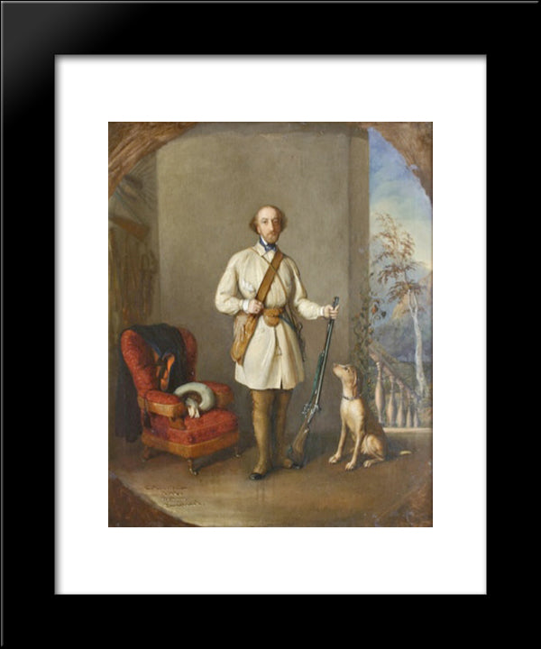 Portrait Of Nicolae Golescu 20x24 Black Modern Wood Framed Art Print Poster by Rosenthal, Constantin Daniel