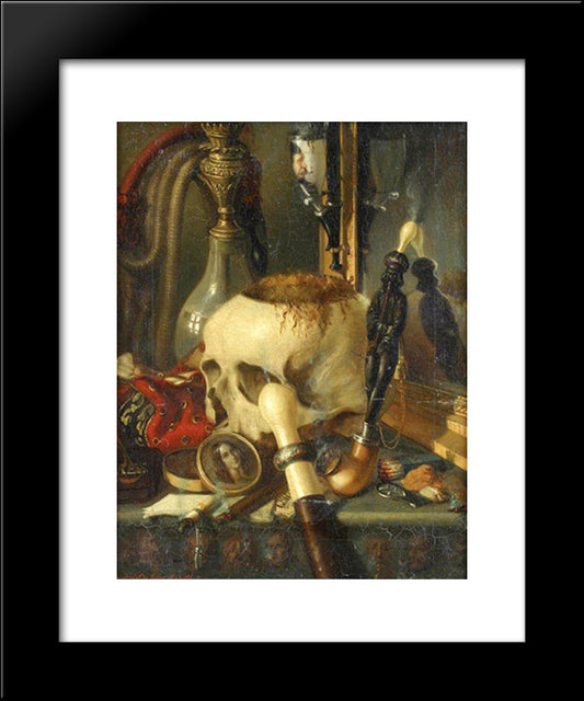 Vanitas 20x24 Black Modern Wood Framed Art Print Poster by Rosenthal, Constantin Daniel