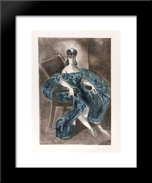 Portrait #2 20x24 Black Modern Wood Framed Art Print Poster by Guys, Constantin