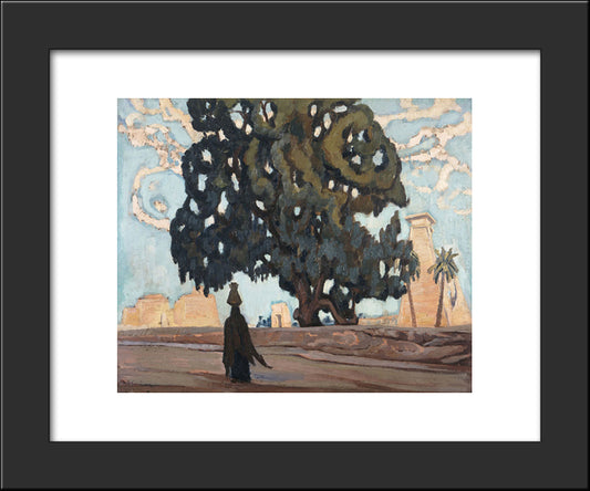 Egyptian Landscape 20x24 Black Modern Wood Framed Art Print Poster by Maleas, Constantine