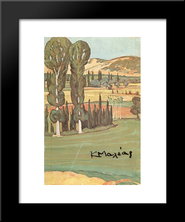 Landscape 20x24 Black Modern Wood Framed Art Print Poster by Maleas, Constantine