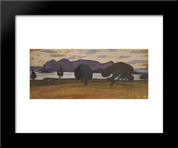 Methana 20x24 Black Modern Wood Framed Art Print Poster by Maleas, Constantine