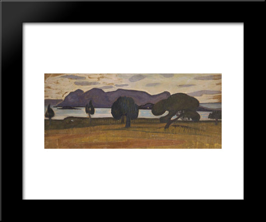 Methana 20x24 Black Modern Wood Framed Art Print Poster by Maleas, Constantine