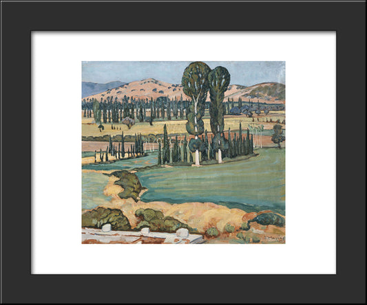 Thermos, Aitoloakarnania 20x24 Black Modern Wood Framed Art Print Poster by Maleas, Constantine