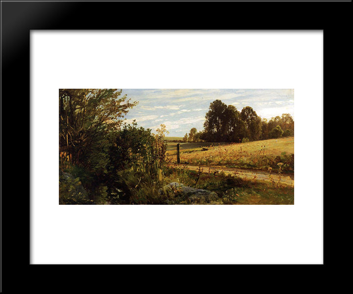 A Country Road 20x24 Black Modern Wood Framed Art Print Poster by Springer, Cornelis