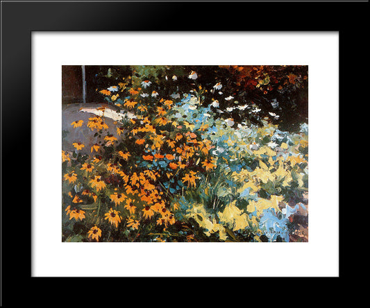 Flower Beauty 20x24 Black Modern Wood Framed Art Print Poster by Vreedenburgh, Cornelis