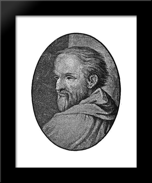 Antonio Allegri Da Correggio 20x24 Black Modern Wood Framed Art Print Poster by Correggio