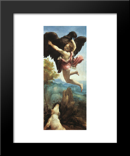 Ganymede 20x24 Black Modern Wood Framed Art Print Poster by Correggio