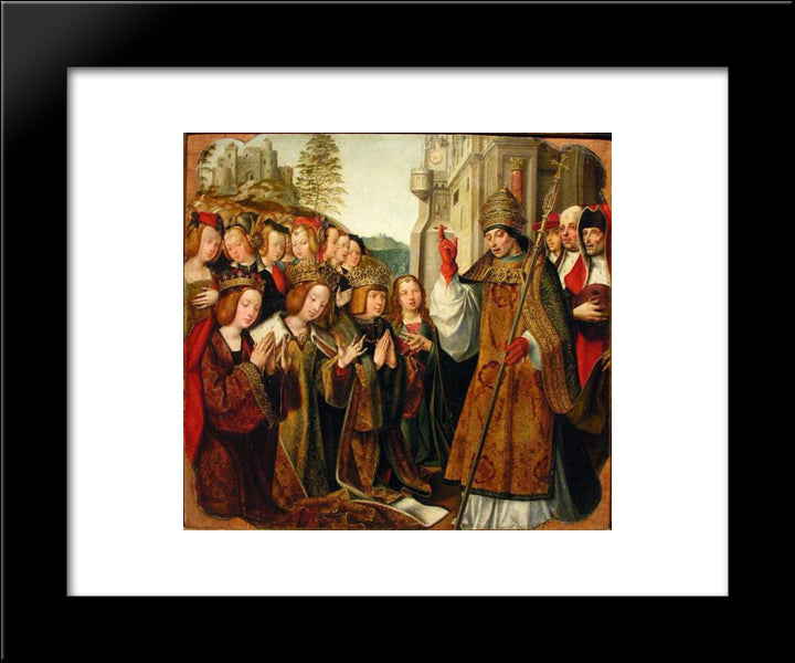Benco De Santa Auta Em Lisboa 20x24 Black Modern Wood Framed Art Print Poster by Figueiredo, Cristovao de