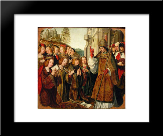 Benco De Santa Auta Em Lisboa 20x24 Black Modern Wood Framed Art Print Poster by Figueiredo, Cristovao de