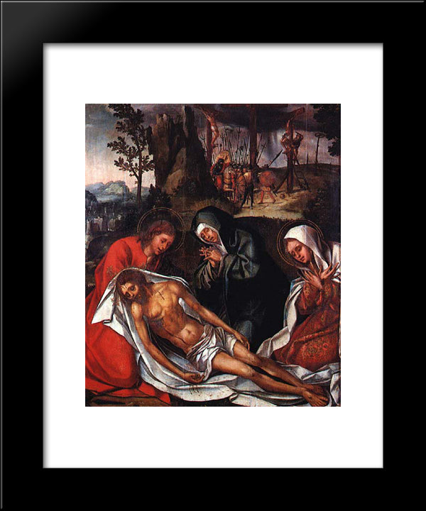 Cristo Deposto Da Cruz 20x24 Black Modern Wood Framed Art Print Poster by Figueiredo, Cristovao de