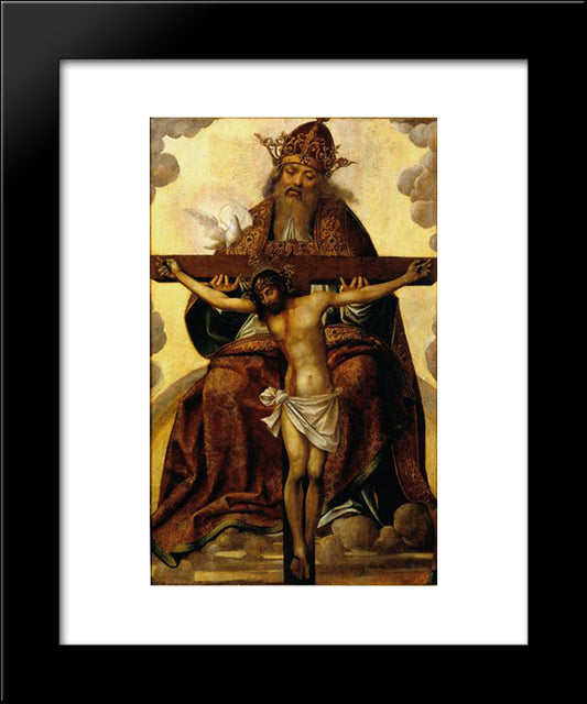 Sant­ssima Trindade 20x24 Black Modern Wood Framed Art Print Poster by Figueiredo, Cristovao de