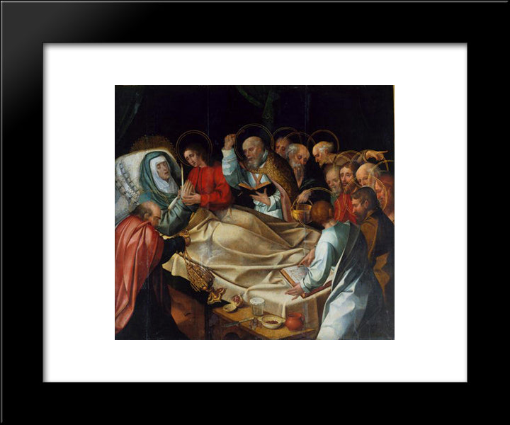 Transito Da Virgem 20x24 Black Modern Wood Framed Art Print Poster by Figueiredo, Cristovao de