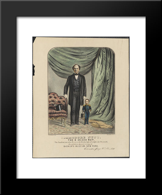 Barnum And Nutt 20x24 Black Modern Wood Framed Art Print Poster by Currier and Ives