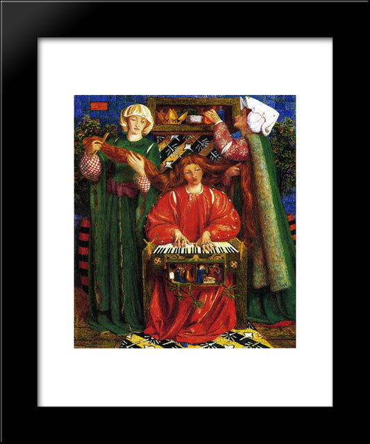 A Christmas Carol 20x24 Black Modern Wood Framed Art Print Poster by Rossetti, Dante Gabriel