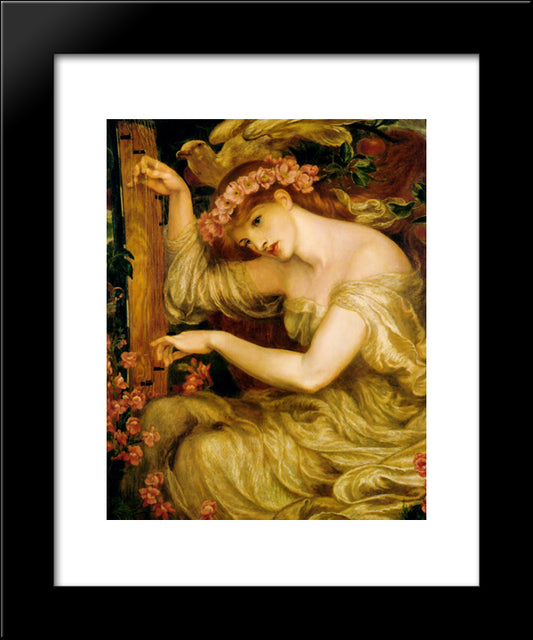 A Sea Spell 20x24 Black Modern Wood Framed Art Print Poster by Rossetti, Dante Gabriel