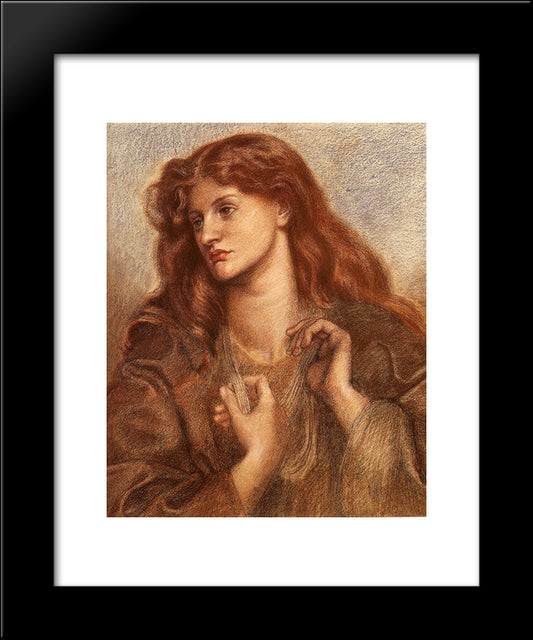 Alexa Wilding 20x24 Black Modern Wood Framed Art Print Poster by Rossetti, Dante Gabriel