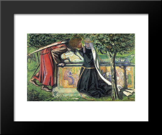 Arthur`S Tomb 20x24 Black Modern Wood Framed Art Print Poster by Rossetti, Dante Gabriel