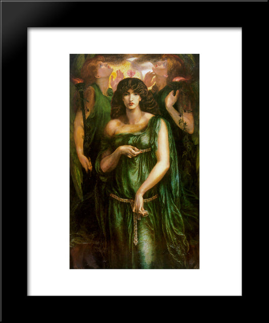 Astarte Syriaca 20x24 Black Modern Wood Framed Art Print Poster by Rossetti, Dante Gabriel