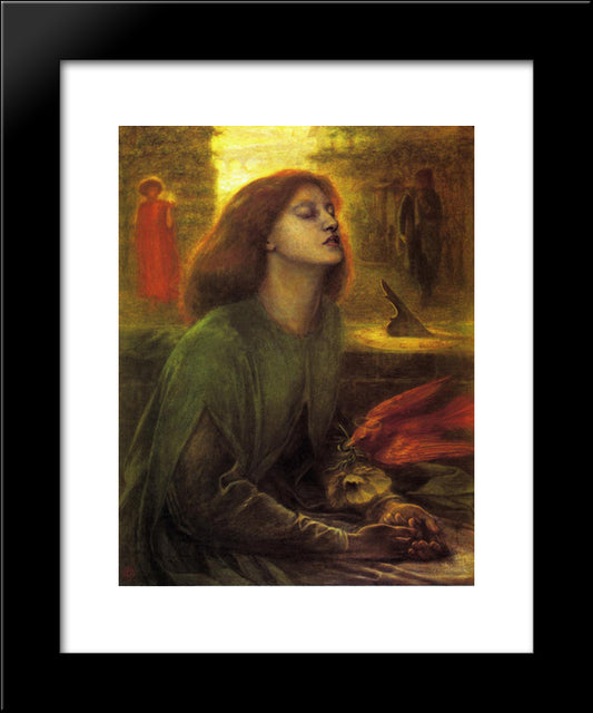 Beata Beatrix 20x24 Black Modern Wood Framed Art Print Poster by Rossetti, Dante Gabriel