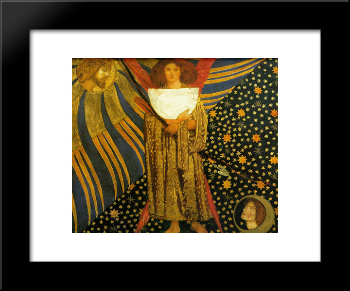 Dantis Amore 20x24 Black Modern Wood Framed Art Print Poster by Rossetti, Dante Gabriel