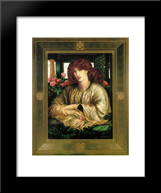 Finestra 20x24 Black Modern Wood Framed Art Print Poster by Rossetti, Dante Gabriel