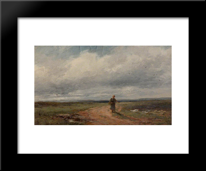 Broadheath Common 20x24 Black Modern Wood Framed Art Print Poster by Bates, David