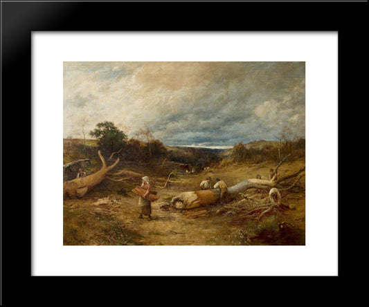 Hearts Of Oak 20x24 Black Modern Wood Framed Art Print Poster by Bates, David