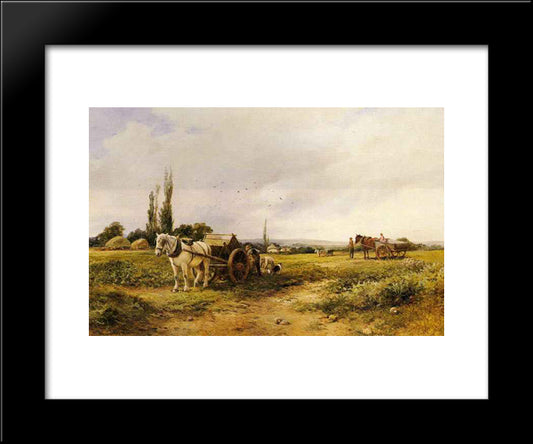 In The Mangel Field 20x24 Black Modern Wood Framed Art Print Poster by Bates, David