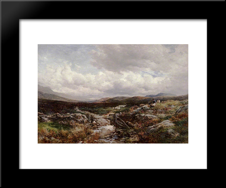Near Festiniog 20x24 Black Modern Wood Framed Art Print Poster by Bates, David