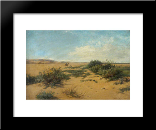 The Border Of The Nile Valley 20x24 Black Modern Wood Framed Art Print Poster by Bates, David