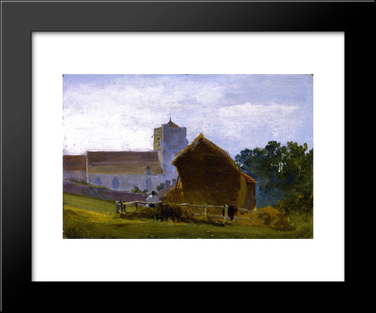 All Saints Church, Hastings 20x24 Black Modern Wood Framed Art Print Poster by Cox, David