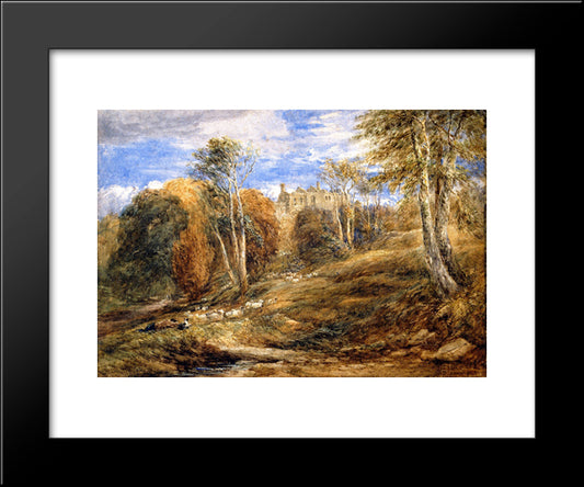 Barden Tower, Yorkshire 20x24 Black Modern Wood Framed Art Print Poster by Cox, David