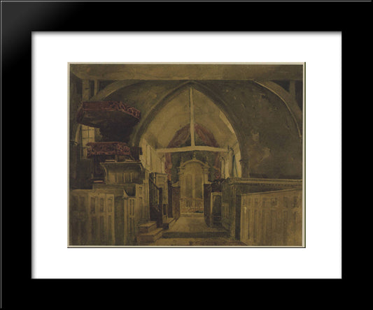 Beckenham Church, Kent 20x24 Black Modern Wood Framed Art Print Poster by Cox, David
