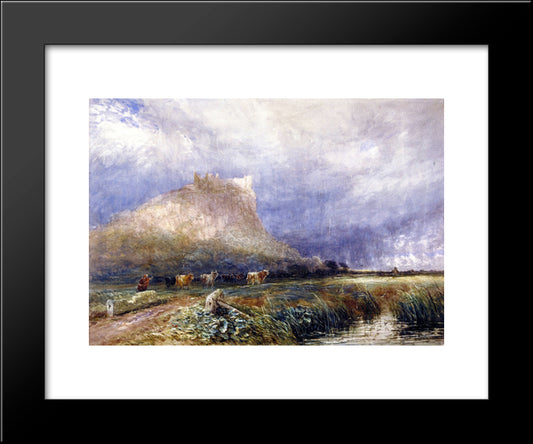 Beeston Castle, Cheshire 20x24 Black Modern Wood Framed Art Print Poster by Cox, David