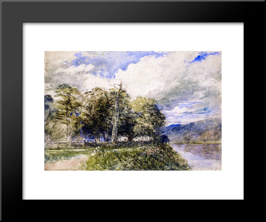 Bettws-Y-Coed 20x24 Black Modern Wood Framed Art Print Poster by Cox, David