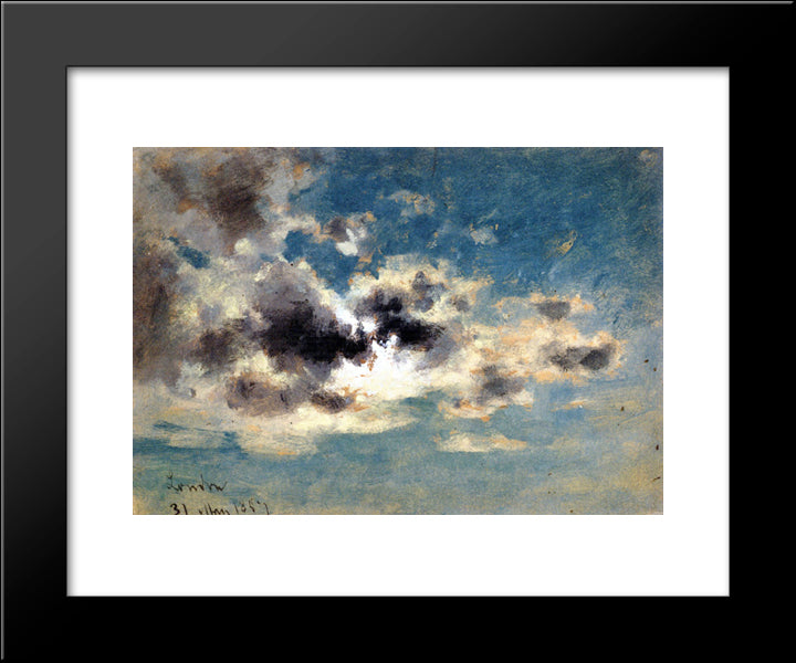 Clouds 20x24 Black Modern Wood Framed Art Print Poster by Cox, David