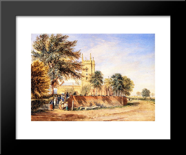 Handsworth Old Church, Birmingham 20x24 Black Modern Wood Framed Art Print Poster by Cox, David