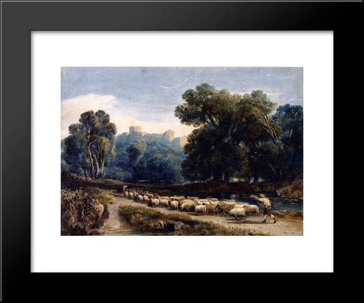 In Windsor Park 20x24 Black Modern Wood Framed Art Print Poster by Cox, David