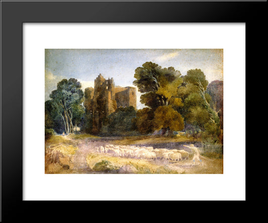 Kenilworth Castle 20x24 Black Modern Wood Framed Art Print Poster by Cox, David