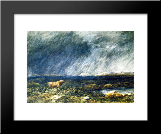 On The Moors, Near Bettws-Y-Coed 20x24 Black Modern Wood Framed Art Print Poster by Cox, David