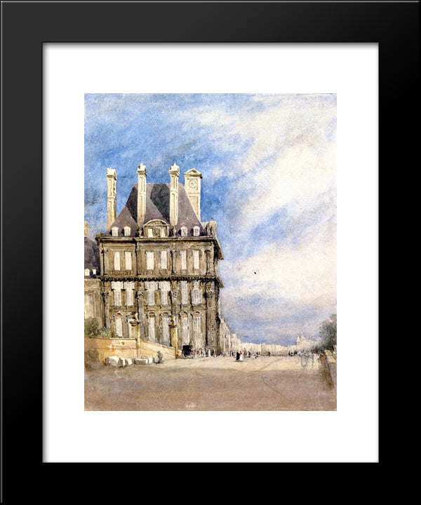 Pavillon De Flore, Tuileries, Paris 20x24 Black Modern Wood Framed Art Print Poster by Cox, David