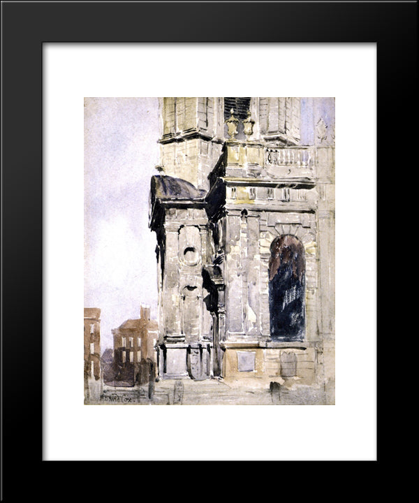 Porch Of St. Philip'S Church, Birmingham 20x24 Black Modern Wood Framed Art Print Poster by Cox, David