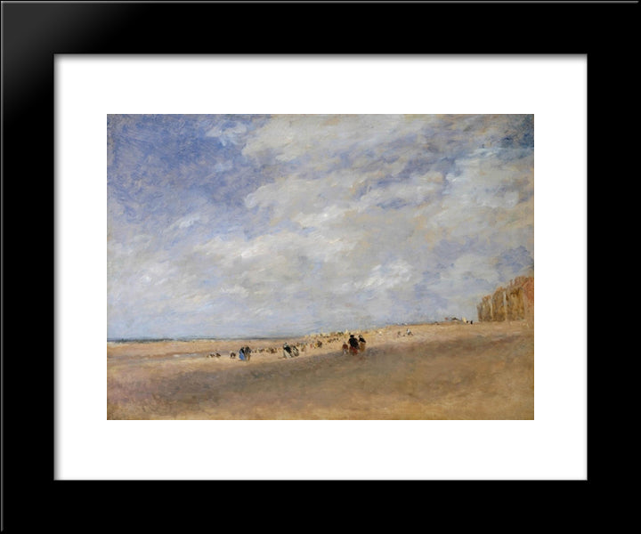 Rhyl Sands 20x24 Black Modern Wood Framed Art Print Poster by Cox, David