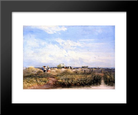The Hayfield 20x24 Black Modern Wood Framed Art Print Poster by Cox, David