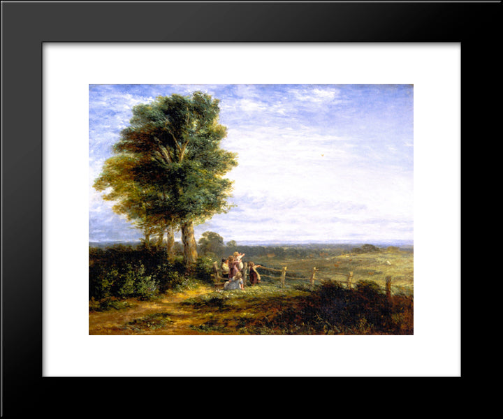 The Skylark 20x24 Black Modern Wood Framed Art Print Poster by Cox, David