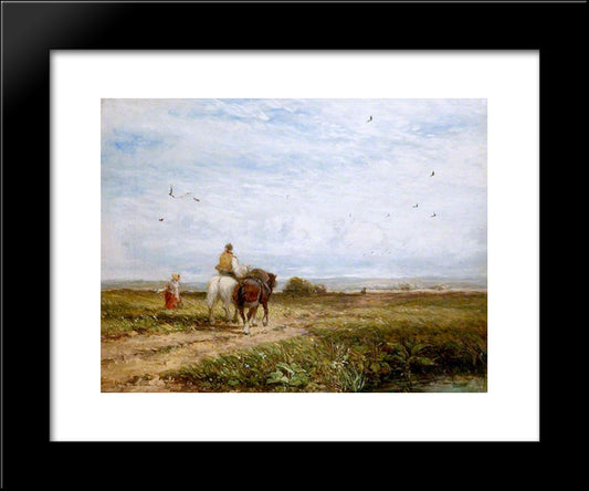 The Way To The Hayfield 20x24 Black Modern Wood Framed Art Print Poster by Cox, David
