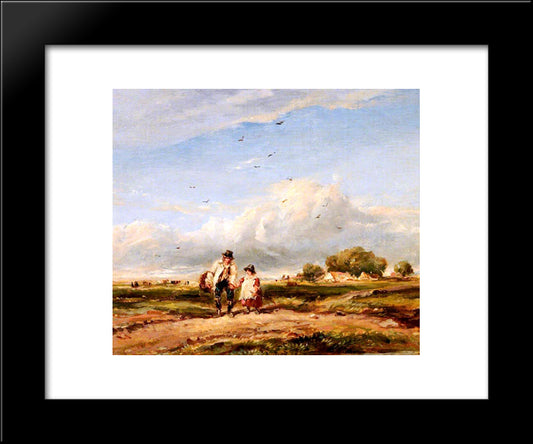 The Wayfarers 20x24 Black Modern Wood Framed Art Print Poster by Cox, David